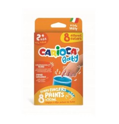 1 - COLORI A DITA CARIOCA BABY FINGER PAINTS -8X50ml 43174