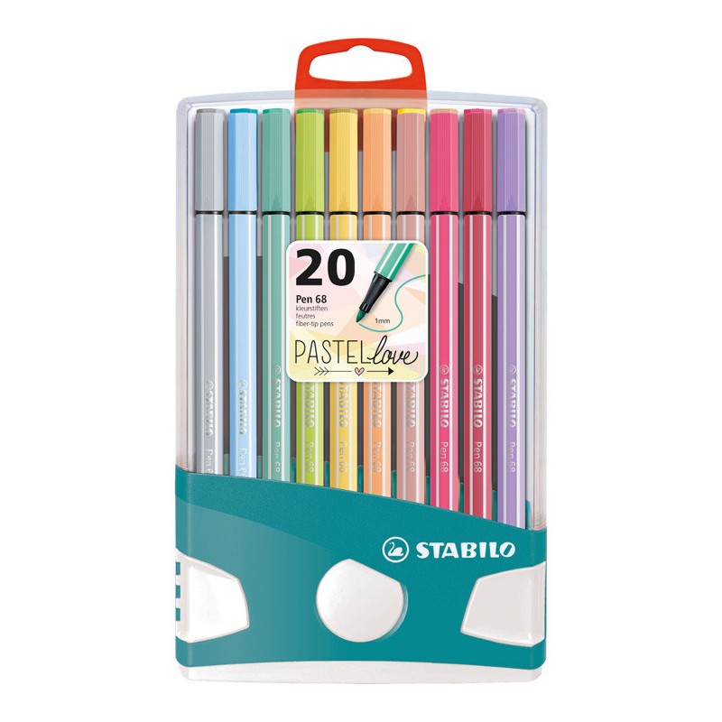 STABILO PEN 68 ASTUCCIO -20 COL. PASTEL PARADE BE6820-0311