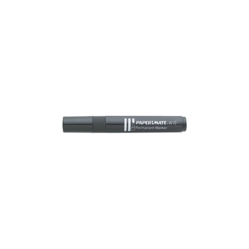 Pennarello Marker W10 punta a scalpello Papermate colore nero S0192654