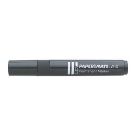 Pennarello Marker W10 punta a scalpello Papermate colore nero S0192654