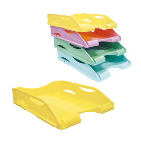 Vaschetta Portacorrispondenza Arda Keep Colour Pastel - 26 x 33,5 x 6,7 cm, Colore Giallo 65510PASG