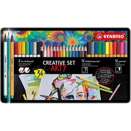 Creative Set STABILO ARTY - Confezione da 36 Pezzi 87-3193