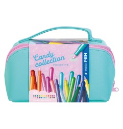 TRATTO PEN CANDY COLLECTION POCHETTE EXTRA LARGE con 24 penne colorate  813600