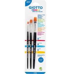 Set di Pennelli Giotto Serie 600 Taklon - Misure 2, 8, 14 026000