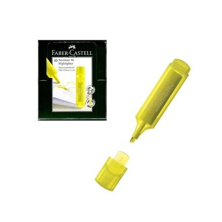 Evidenziatore Faber-Castell Textliner 46 Ice, Giallo Superfluorescente, Punta Biseautata 1-5 mm 154607