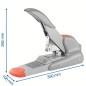 Cucitrice Rapid DUAX Heavy Duty, capacità fino a 170 fogli, colore grigio/arancio 21698301