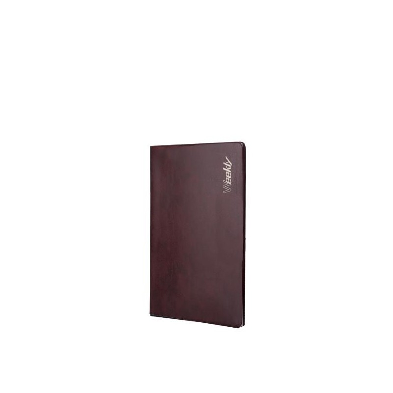 Agenda Settimanale InTempo Weekly Pattern 2025 - 15x21 cm, Bordeaux 7350PT30