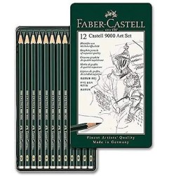 Set di Matite Faber-Castell Castell 9000 Art - 12 Matite (8B - 2H) - 119065