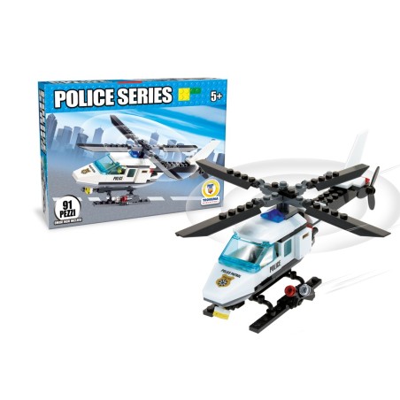 TEOREMA COSTRUZIONI CLICK CLACK ELICOTTERO POLICE 93 PZ 68554