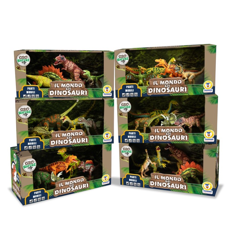 TEOREMA GEO NATURE - PLAYSET IL MONDO DEI DINOSAURI 3 MDL ASS. 66895