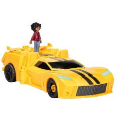 Transformers EarthSpark Spin Changer Bumblebee con Mo Malto - Action Figure 20 cm F7662