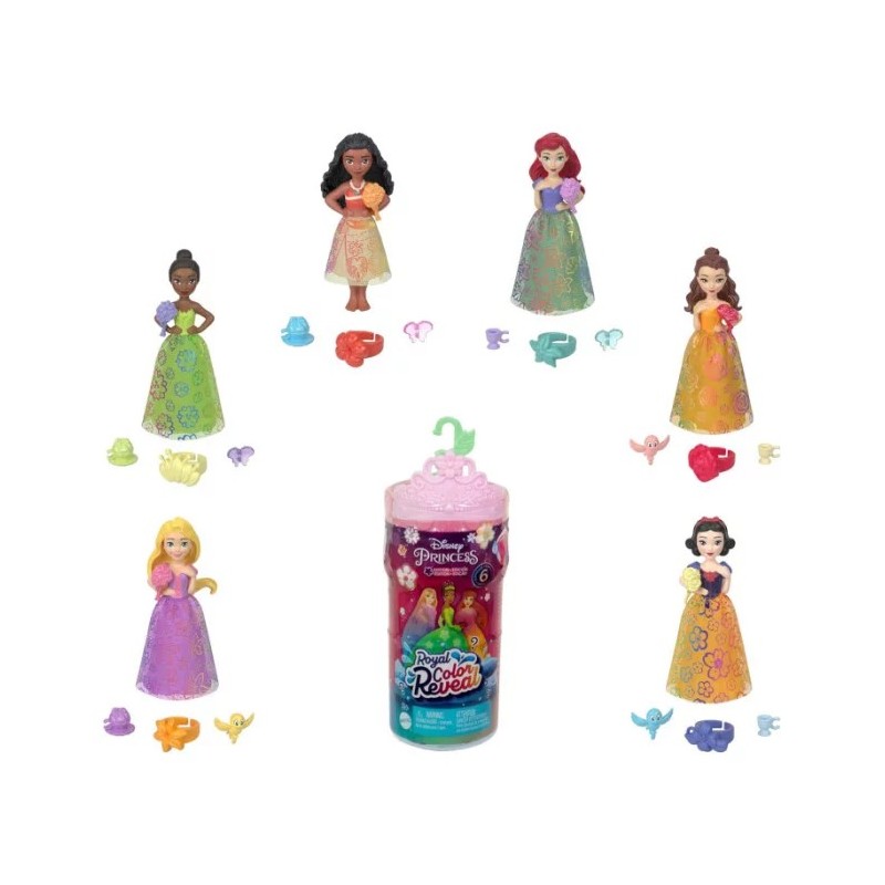 Disney Princess Royal Color Reveal - Bambola Sorpresa HRN63