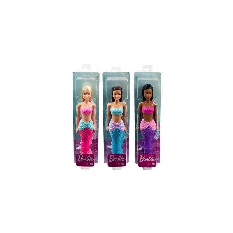 Barbie Dreamtopia - Bambola Sirena con Coda Blu assortite HGR04