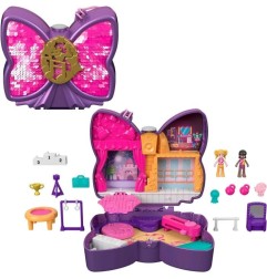 Polly Pocket Sparkle Stage Bow Compact Playset HCG17