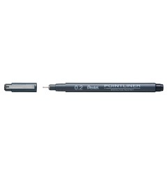 PENTEL POINTLINER 0,2 NERO -12pz  S20P-2A