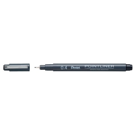 POINTLINER PENTEL 0,4 NERO -12pz  S20P-4A