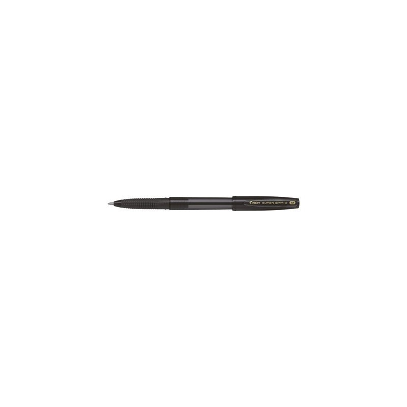 PILOT Penna Biro sfera con cappuccio SUPER GRIP G 1660 colore Nero 1,0mm, kit da 12pz 001660