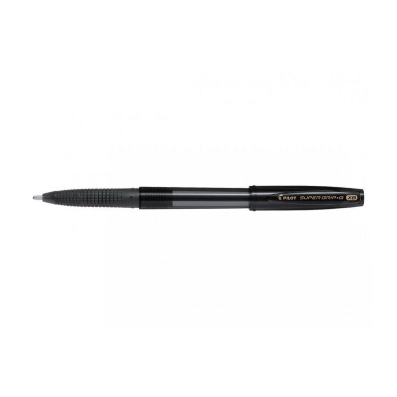 PILOT Penna Biro sfera con cappuccio SUPER GRIP G 1737 colore Nero 1,6mm, kit da 12pz 001737