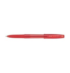 PILOT Penna Biro sfera con cappuccio SUPER GRIP G 1739 colore Rosso 1,6mm, kit da 12pz 001739