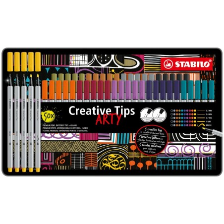 STABILO CREATIVE TIPS ARTY PASTEL -30pz 89/30-6-2-20