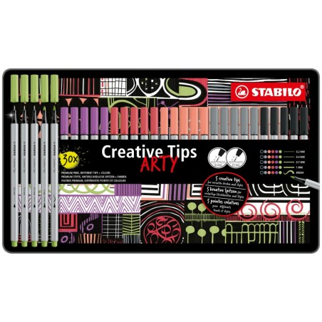 STABILO CREATIVE TIPS ARTY URBAN -50pz 89/50-6-20