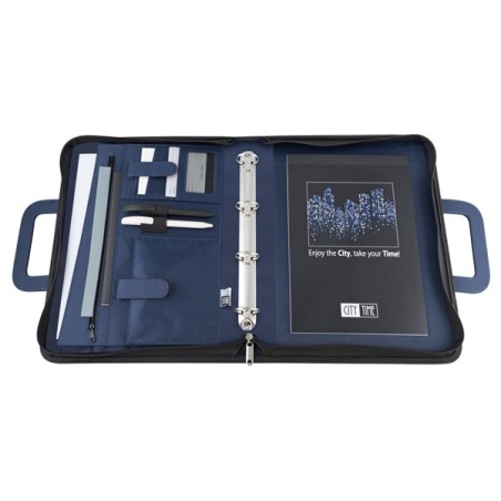 Cartella Portablocco Professional 36x28,5x6 cm Blu - City Time 4853-BL