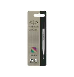 Refill Roller Parker Quink - Punta Fine 0,5 mm - Inchiostro Nero 1950277