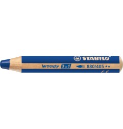 5 pz Matitone colorato Stabilo Woody 3in1 blu oltremare 880/405