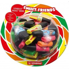 50 pz Evidenziatore Stabilo Boss Mini Sweet Friends 07/50-08