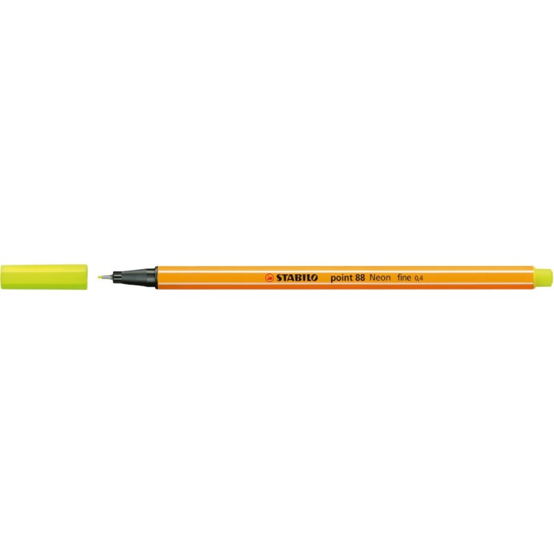 Penna Stabilo point 88/024 Fineliner giallo neon