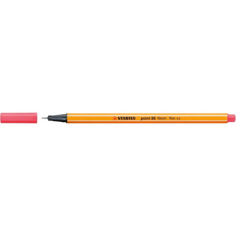 Penna Stabilo point 88/040 Fineliner rosso neon