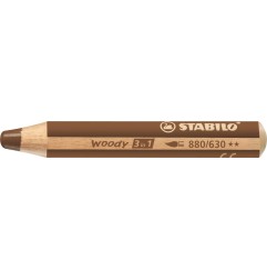 5 pz Matitone colorato Stabilo Woody 3in1 terra d'ombra 880/630