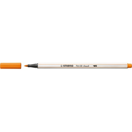 10 pezzi Stabilo pen 68 Brush pennarello arancio 568/54