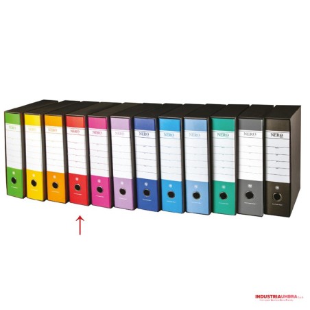 BREFIOCART Registratore d'archivio con custodia commerciale d.8 rosso 0201156.RO