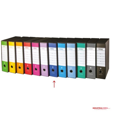 BREFIOCART Registratore d'archivio con custodia commerciale d.8 blu scuro 0201156.BS