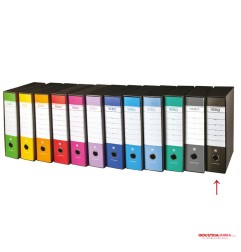 BREFIOCART Registratore d'archivio con custodia protocollo dorso 8 nero 0201150.NE