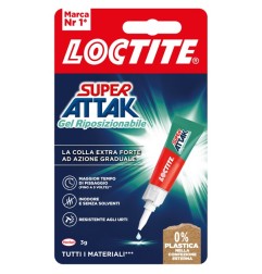 SUPER ATTAK Gel Riposizionabile Colla Istantanea Universale 3 Gr 2972228