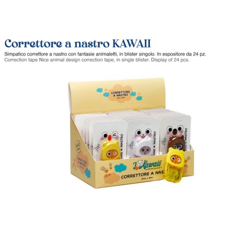 BLUEKOVER EXPO CORRETTORE A NASTRO ANIMALETTI 5mmX8mt 24pz. KAWAII CT-9128