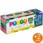 PONGO GIOTTO 20x50GR. 100% VEGETALE 601000 (18colori+2 colori Fluo)