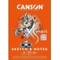 CANSON BLOCCO XSMART SKETCH&NOTES A4 90gr. 50FG C32250P003