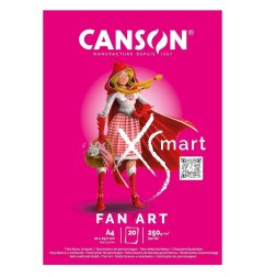 CANSON BLOCCO XSMART FAN ART A4 250gr. 20FG C32250P001