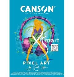 CANSON BLOCCO XSMART PIXEL ART A4 120gr. 50FG C32250P004