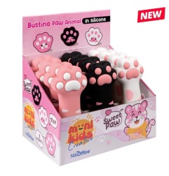 Bustina in silicone Sweet Paw espositore 12pn in tre colori assortiti 32/225