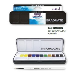 DALER GRADUATE WATERCOLOR ACQUERELLI 12col.+PENNELLO D135900012