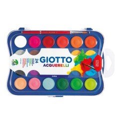 Giotto Acquerelli 24 Colori con Pennello – Set Pittura ad Acqua 3524