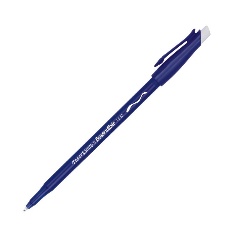 Paper Mate Penna Biro a Sfera Replay Cancellabile Blu 1 mm