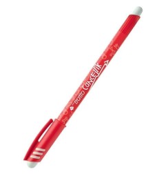 Tratto Cancellik Penna Biro Cancellabile Rossa con Cappuccio Punta 1 mm 826102