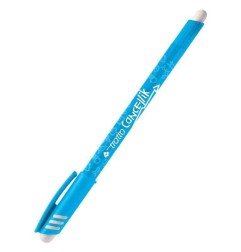 Tratto Cancellik Penna Biro Cancellabile Azzurra con Cappuccio Punta 1 mm 826105