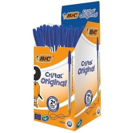 BIC Cristal Original Medium Penna a Sfera Blu 1,0 mm 50 Pz 8373609