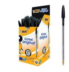 BIC Cristal Original Medium Penna a Sfera Nera 1,0 mm Confezione da 50 8373639